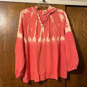 Livi by Lane Bryant active wear lace up hooded sweatshirt,NWT,sz.22/24